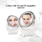 آینه دو طرفه رومیزی میکاپ و آرایشی با قابلیت بزرگنمایی 5x تاچ بیوتی TB0678